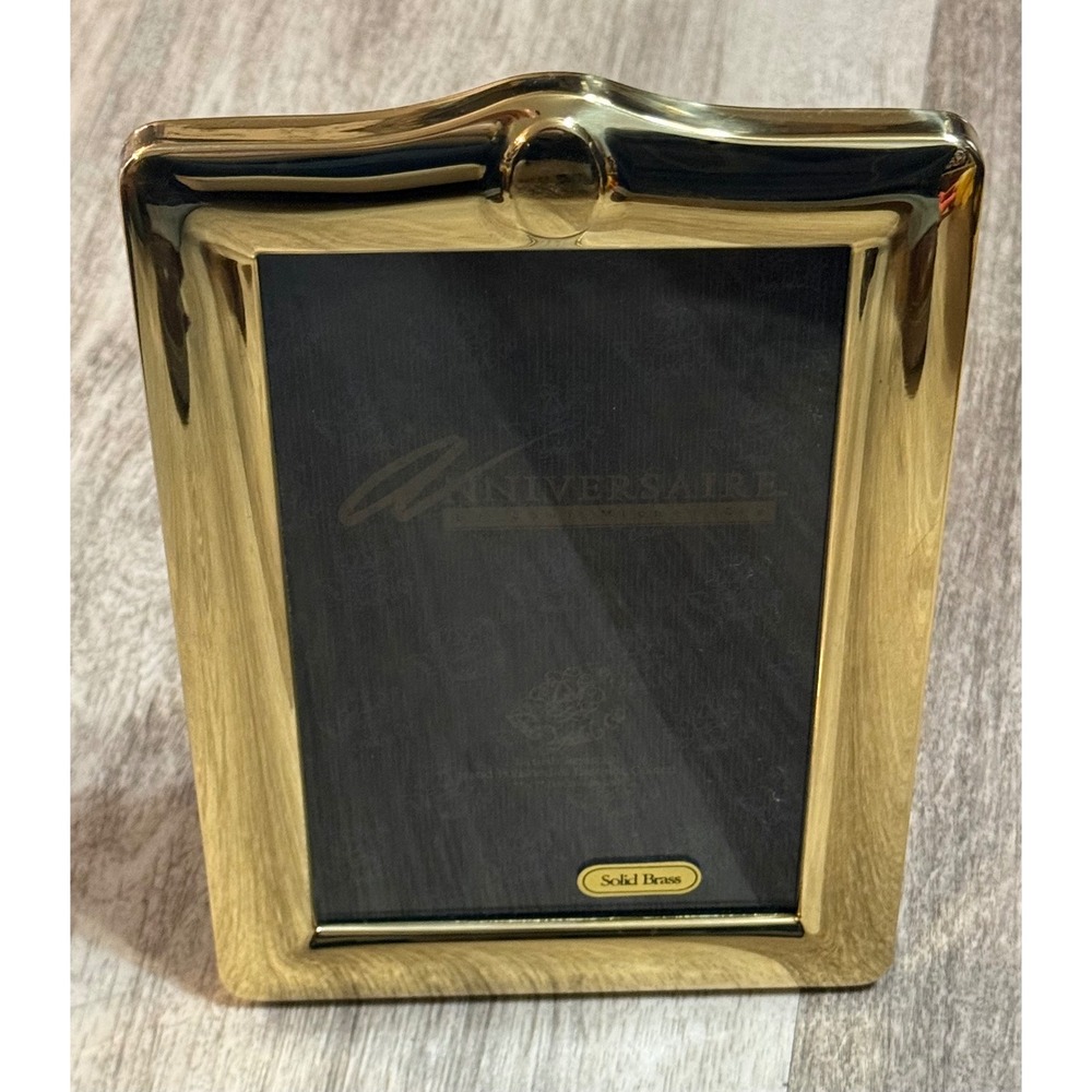 Louis Michel Cie Solid Brass 5x7 Picture Frame Gold Tarnish Resistant Vintage